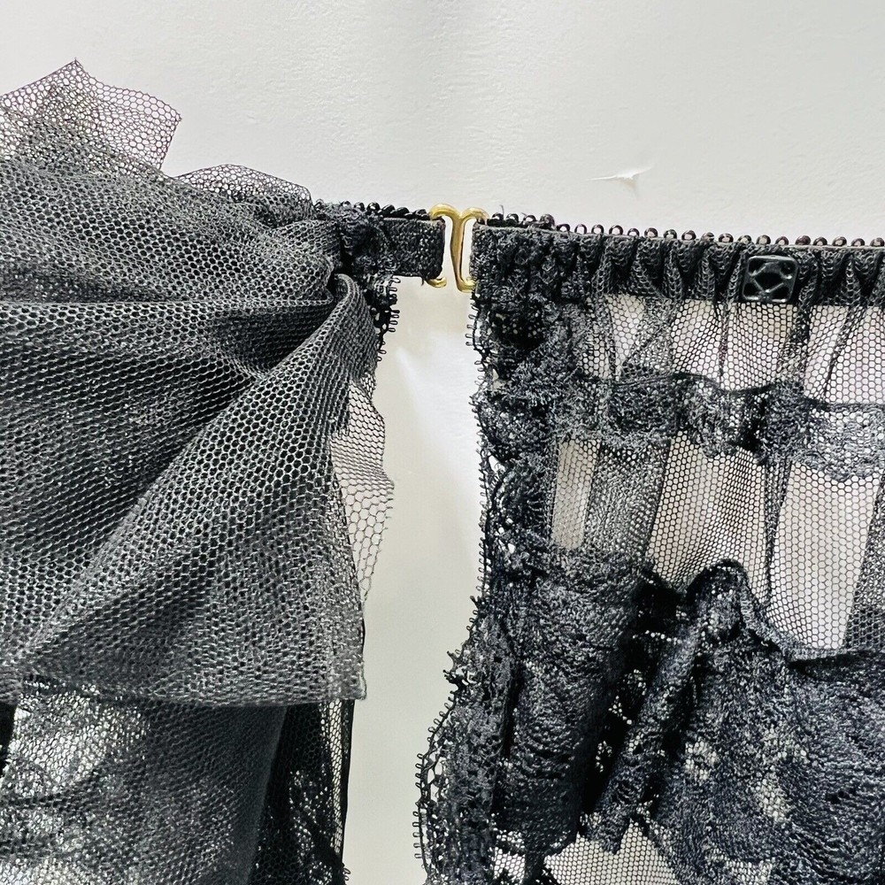 Victoria's Secret Sexy Ruffled Lace Lingerie Dress Mesh - Picture 8 of 11